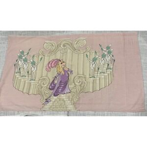 Rare Vintage Miss Piggy Kermit Pillowcase Set Pink Retro 80s Rare Graphic